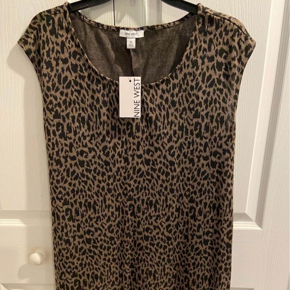 Nine West NWT animal print dress
